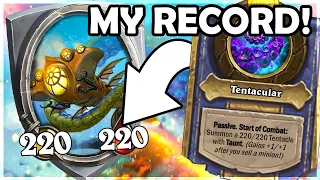 MY RECORD: Biggest Ozumat's Tentacle! | Hearthstone Battlegrounds