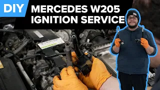 Mercedes-Benz C300 Spark Plug & Ignition Coil Replacement DIY (2015-2021 Mercedes W205, M274 Engine)