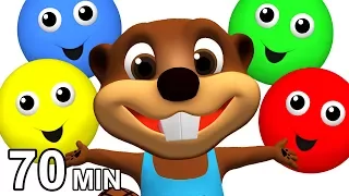 "Streaming Beavers" | Colors, ABCs, Counting & Shapes for Children to Learn, Learning Videos