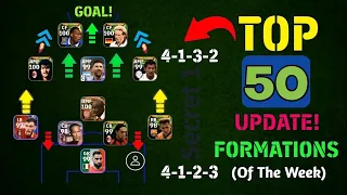 Top 50 Formations||Efootball 2024 Mobile 🔥💯