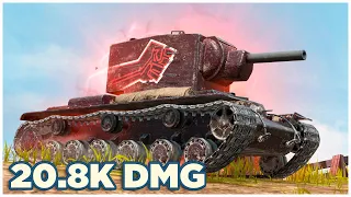 KV-2 • 20.8K DMG • 14 KILLS • Big Boss WoT Blitz