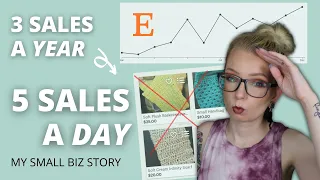 How I Went Full-Time on Etsy! | Small Business Story [CC]