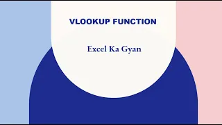 Vlookup explained in 60 sec.