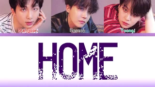 BTS (방탄소년단) RAP LINE (SUGA, RM & JHOPE) - 'HOME' (DEMO VERSION)(Color Coded Lyrics Eng/Rom/Han/가사)