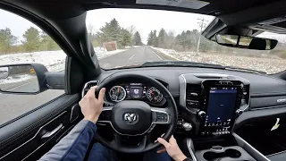 2023 RAM 1500 Laramie Crew Cab 4X4: POV Walkaround and Test Drive ASMR