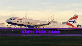 🔴MSFS LIVE | British Airways Ops| Edinburgh-London Heathrow-Geneva | FlyByWire a32nx + Vatsim