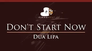 Dua Lipa - Don't Start Now - HIGHER Key (Piano Karaoke Instrumental)