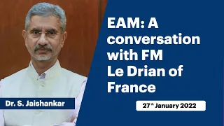 EAM: A conversation with FM Le Drian of France (January 27, 2022)