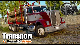 Transport wood Gameplay [Beamng] #truck #t300rs