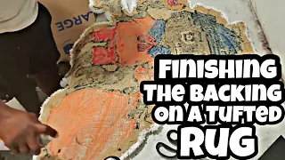 Finishing The Backing On A Tufted Rug | TUGS Rugs