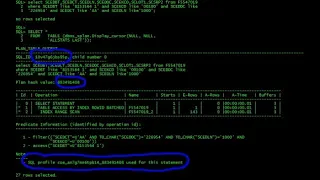 Oracle SQL Plan Hash Value Flip : How to create SQL Profile identify and Fix