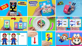 10 Cool Super Mario Paper crafts DIY. Super Mario Game from paper. How to make PAPER CRAFTS for FANS