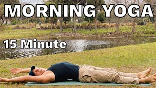 Invigorating Morning Yoga - 15 Min Full Body Stretch Routine - Sean Vigue