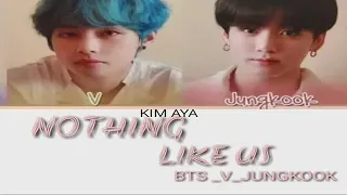 BTS V_JUNGKOOK - NOTHING LIKE US (COLOR CODED LYRICS)