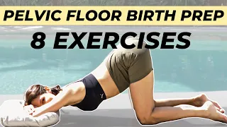 Pregnancy PELVIC FLOOR STRETCHES to prepare for LABOR | Stretch & Relax the Pelvic Floor for BIRTH