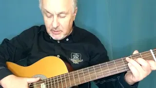 Классическая гитара, гамма До мажор, арпеджио