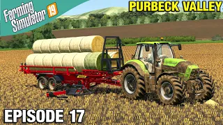 USING A BALE AUTOLOADER Farming Simulator 19 Timelapse - Purbeck Valley Farm FS19 Ep 17