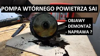 Pompa wtórnego powietrza SAI objawy naprawa wymiana Audi VW demontaż i naprawa  A6C5