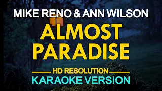 ALMOST PARADISE - Mike Reno & Ann Wilson (KARAOKE Version)