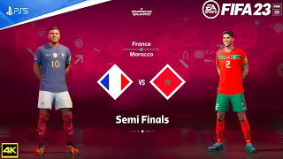 FIFA 23 - France Vs Morocco -  FIFA World Cup 2022 Qatar | Semi final | PS5™ [4K ]