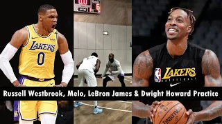 LeBron James, Russell Westbrook, Carmelo Anthony & Dwight Howard First Practice For New NBA Season