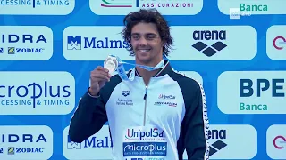 THOMAS  CECCON European  Swimming  Championship  Roma  2022  50 back final   silver medal