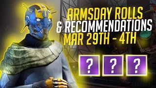 Destiny: Gunsmith Armsday Rolls and Recommendations Mar 29th - 4th