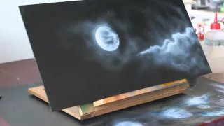 Airbrush Speedpainting Videoanleitung Tutorial - Space Weltraum All Planeten Sterne Schablone