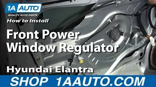 How to Replace Window Regulator 01-06 Hyundai Elantra