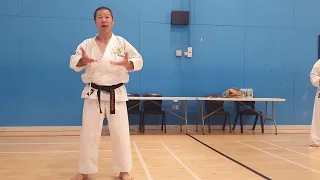 Kagawa Shihan explaining power for Age Uke