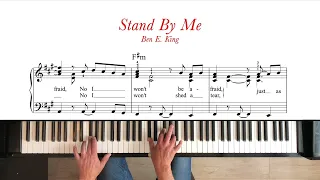 Stand By Me - Ben E. King. Piano tutorial + sheet music. Intermediate.