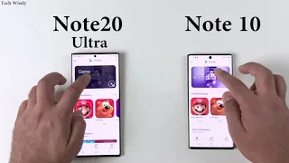 SAMSUNG Note 20 Ultra vs Note 10 : Speed Test + Size Comparison