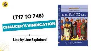 Chaucer's vindication | Canterbury Tales | General Prologue Line by Line explained in Hindi and Urdu