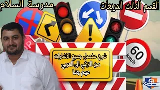 إشارات المرور  تعريفها وتصنيفها وفق قواعد المرور التركية / القسم الثالث مربعات