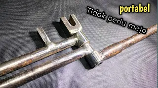 100%akurat!! Cara membuat alat tekuk besi portabel