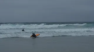 Surfing on Fistral Beach, Newquay, England