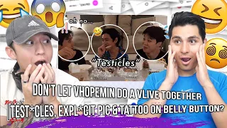 don't let vhopemin do a vlive together 😭 part 1 | test*cles, expl*cit pic & tattoo on... | REACTION