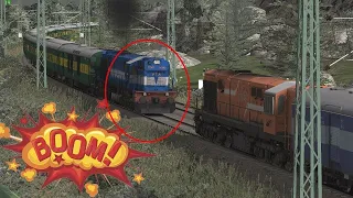 Major Train Accident By Head on Collision || Electric Train Simulator 2022 || Train Simulator 2022