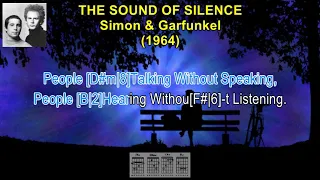 The Sound Of Silence - Simon & Garfunkel (Karaoke Sing-A-Long) (Lyrics) & (Guitar Chords)