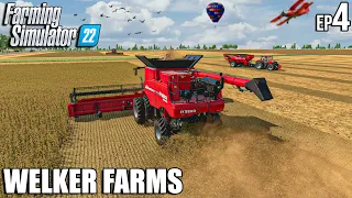 Soybeans HARVEST and LOAD with CASE | Welker Farms | Farming Simulator 22 | Timelapse 4