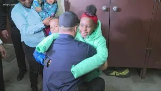Kids rescued from burning home meet Cleveland first responders who saved their lives