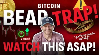 Bitcoin bear trap...get ready to buy.