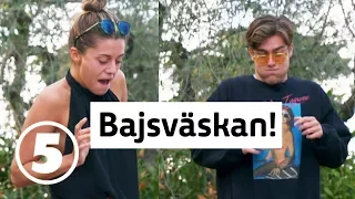 Wahlgrens värld | Bianca och Benjamin Ingrossos superäckliga uppdrag - töm "bajsväskan"!