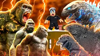 GODZILLA EVOLUTION vs KING KONG EVOLUTION in ROBLOX