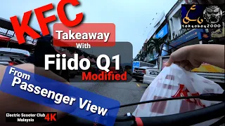 Fiido 60v Modified / KFC Take Away Ride / From Passenger View / 4K UHD 30Fps