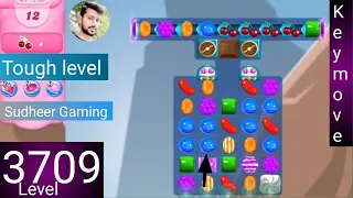 Candy crush saga level 3709 । No boosters । Tough level । Candy crush 3709 help। Sudheer Gaming