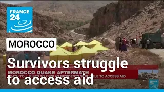 Morocco quake survivors struggle to access aid as death toll passes 2,800 • FRANCE 24 English