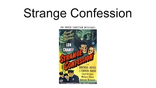 Strange Confession