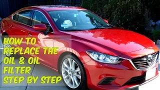 How To Change The Oil & Oil Filter In A Mazda 6 Diesel Skyactiv