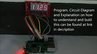 Raspberry Pi Clock using 4 digit 7-segment Display
